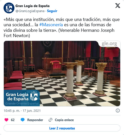 Masonería, masón, logia, twitter, seréis como dios, ajedrezado, superman.