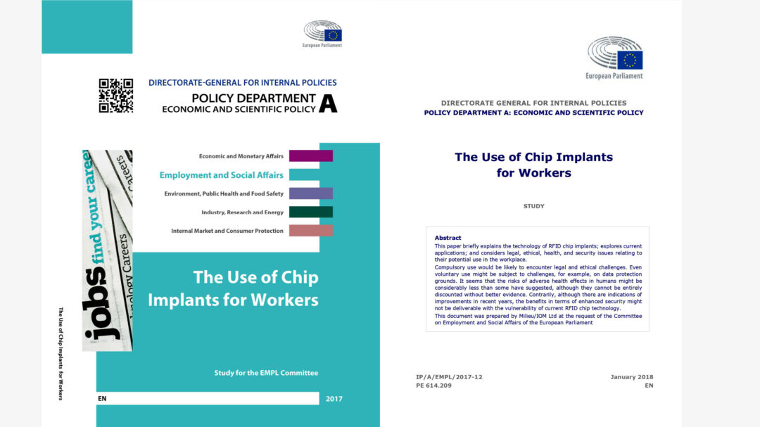 El Parlamento de la UE publica un estudio sobre los implantes de chips obligatorios para los ciudadanos de la UE. https://uncatolicoperplejo.com/chips-obligatorios/