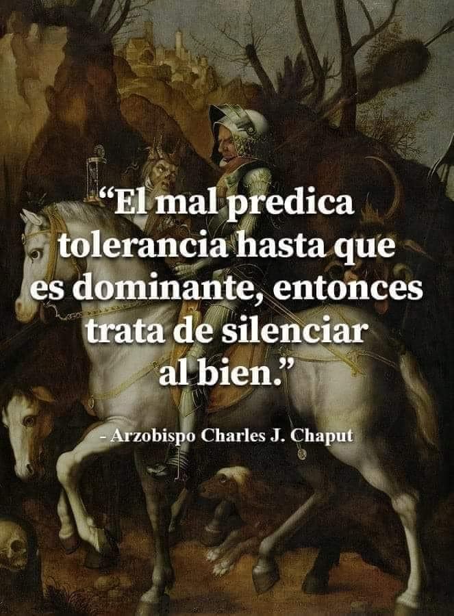 Tolerancia. La tolerancia no es un valor cristiano.